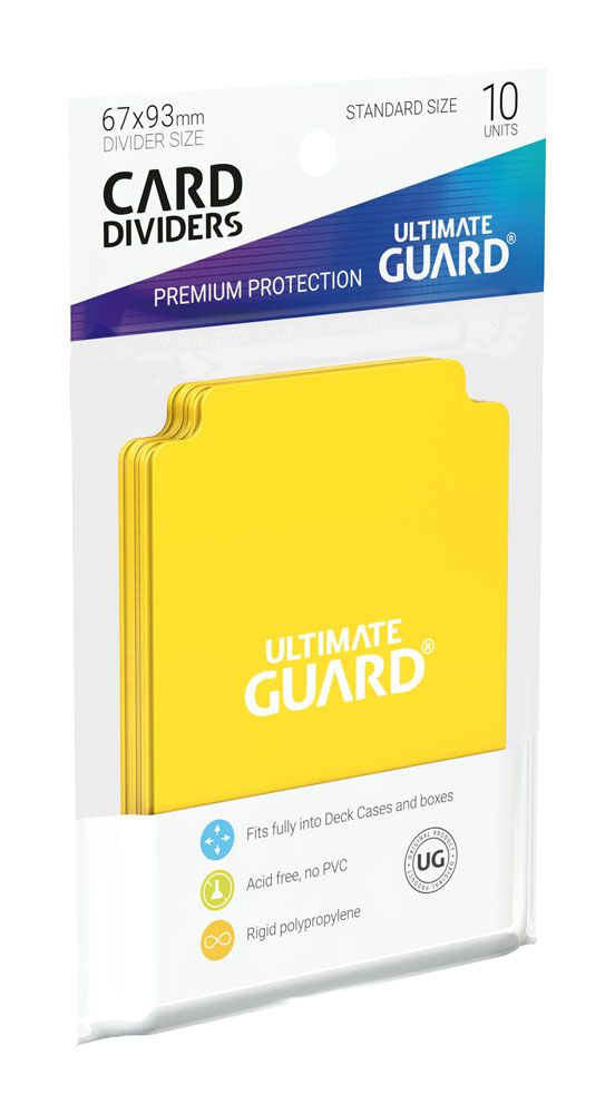 Ultimate Guard Card Dividers Standard Size (10) - Yellow Ultimate Guard