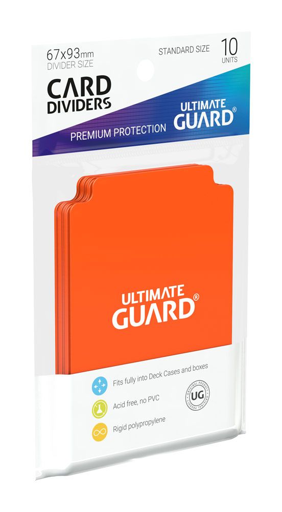 Ultimate Guard Card Dividers Standard Size (10) - Orange Ultimate Guard
