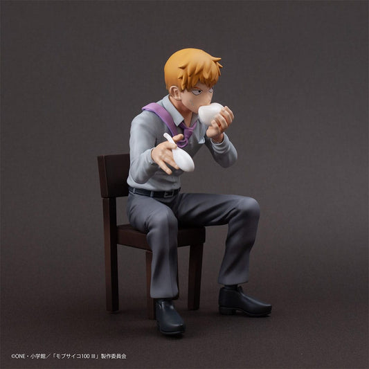 Mob Psycho 100 III x Bunbougu Cafe 2022 PVC Statue Arataka Reigen 14 cm