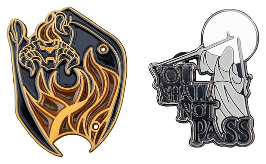 Lord of the Rings Collectors Pins 2-Pack You Shall Not Pass 8 cm Weta Workshop