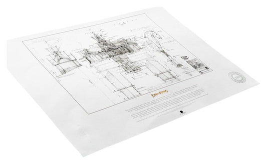 Lord of the Rings Blueprint Art Print The Stable of Edoras 59 x 42 cm Weta Workshop