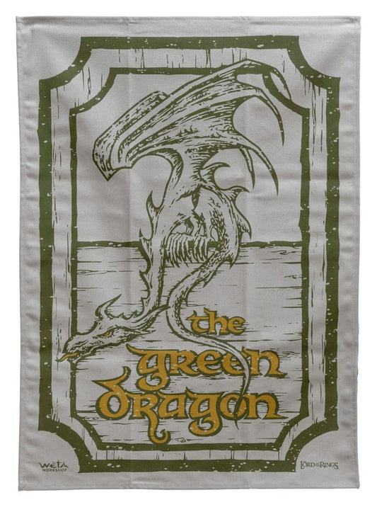 Lord of the Rings Tea Towel 2-Pack Green Dragon & Prancing Pony 69 cm Weta Workshop
