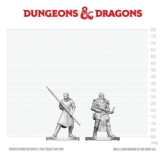 D&D Nolzur's Marvelous Miniatures Mini Figures Town Guards 13 cm