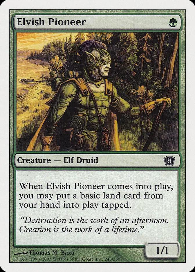 243 - Elvish Pioneer - Eighth Edition - Normal - Magic: The Gathering Card