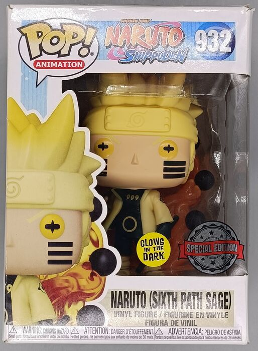 932 Naruto Six Path Sage - Glow - Naruto Shippud Box Damaged Funko POP Funko