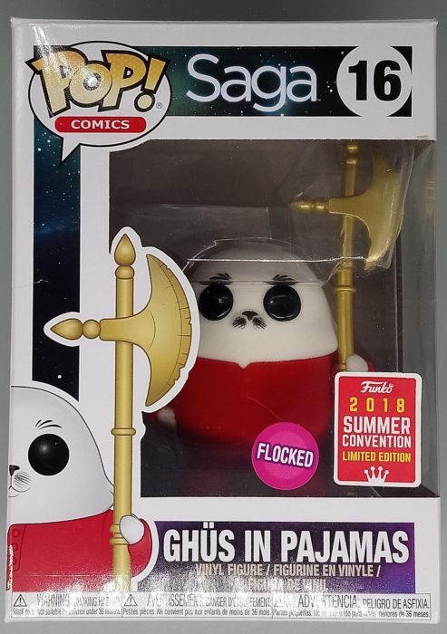 16 Gh�s in Pajamas - Flocked - SAGA - 2018 Con Box Damaged Funko POP Funko