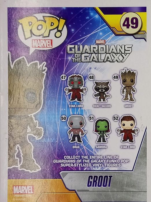 49 Groot - Marvel Guardians Of The Galaxy - Box Damaged Funko POP