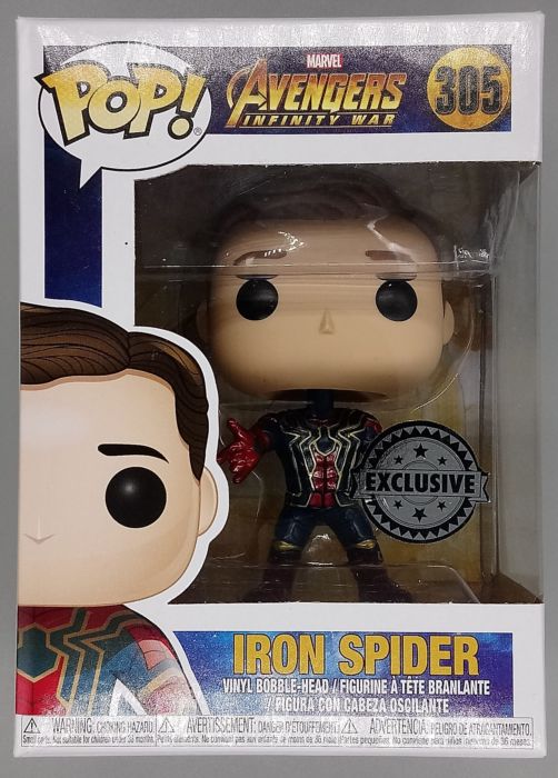 305 Iron Spider (Unmasked) Marvel Avengers Infinity War Funko POP Funko