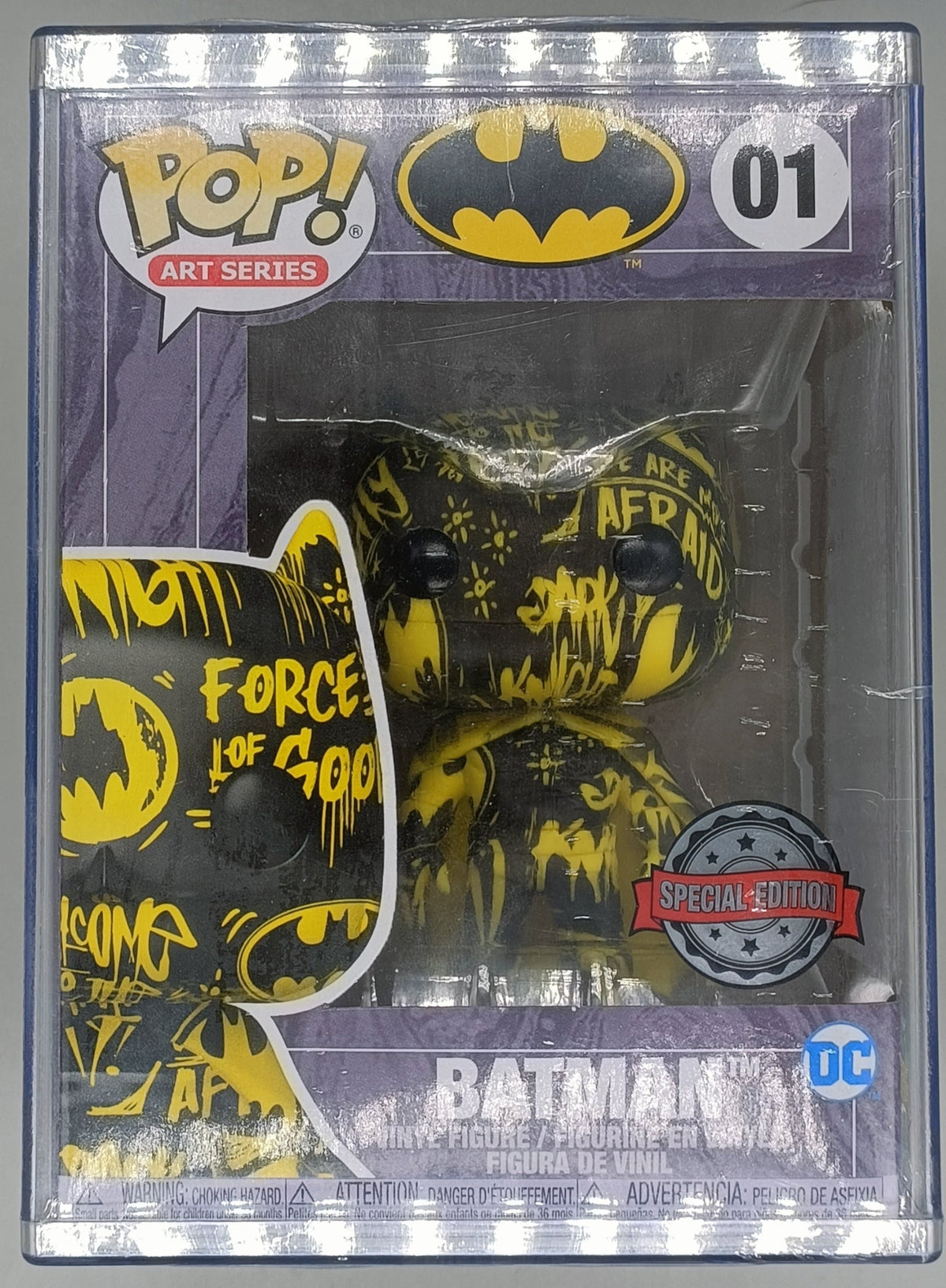 01 Batman (Black/Yellow) - Art Series - DC Funko POP Funko