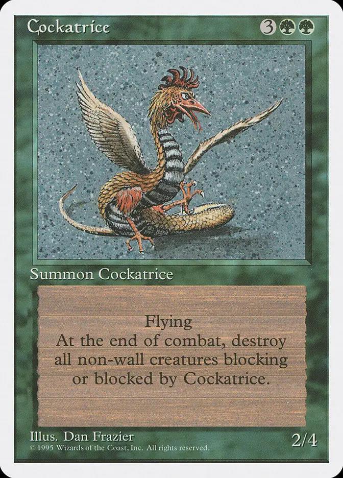 237 - Cockatrice - Fourth Edition - Normal - Magic: The Gathering Card
