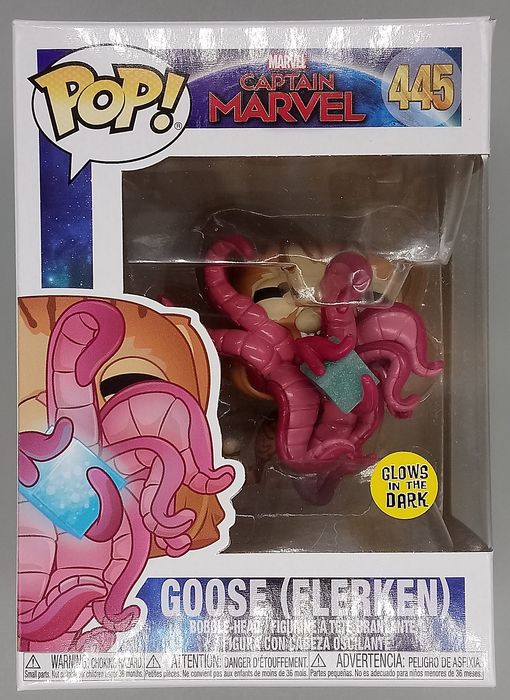 445 Goose (Flerken) - Glow - Captain Marvel - Box Damaged Funko POP Funko