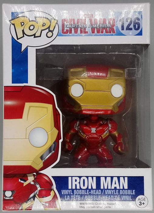 126 Iron Man - Marvel - Captain America Civil War - Box Damaged Funko POP Funko