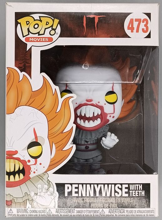 473 Pennywise (with Teeth) - IT - Horror - Funko POP - Box Damaged Funko