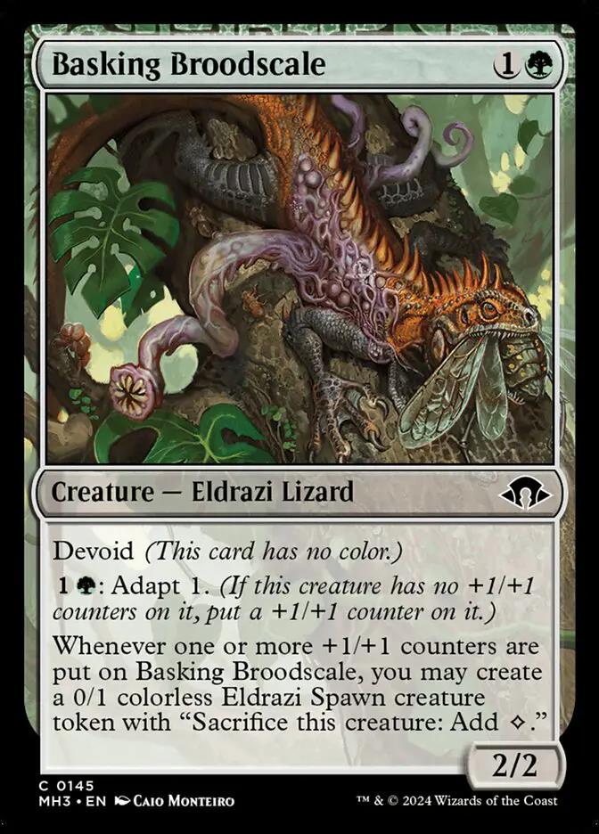 145 - Basking Broodscale - Modern Horizons 3 - Normal - Magic: The Gathering Card