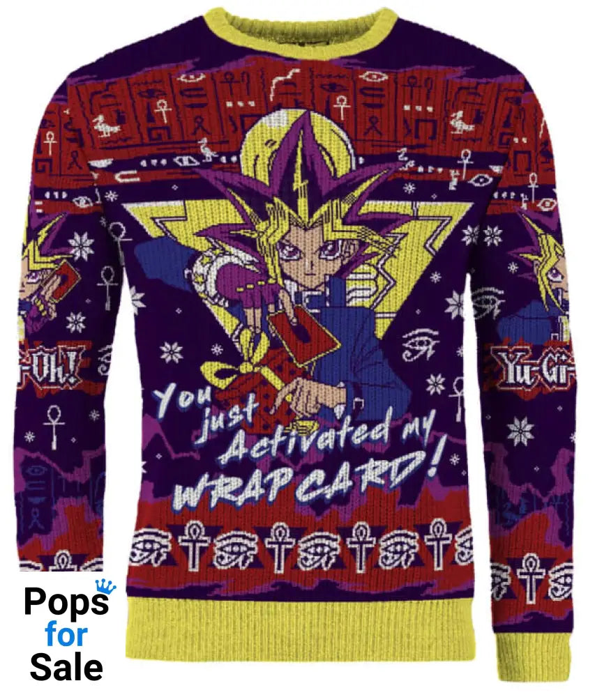 Yu-gi-Oh: You Just Activated My Wrap Card Christmas Jumper (Size: M)