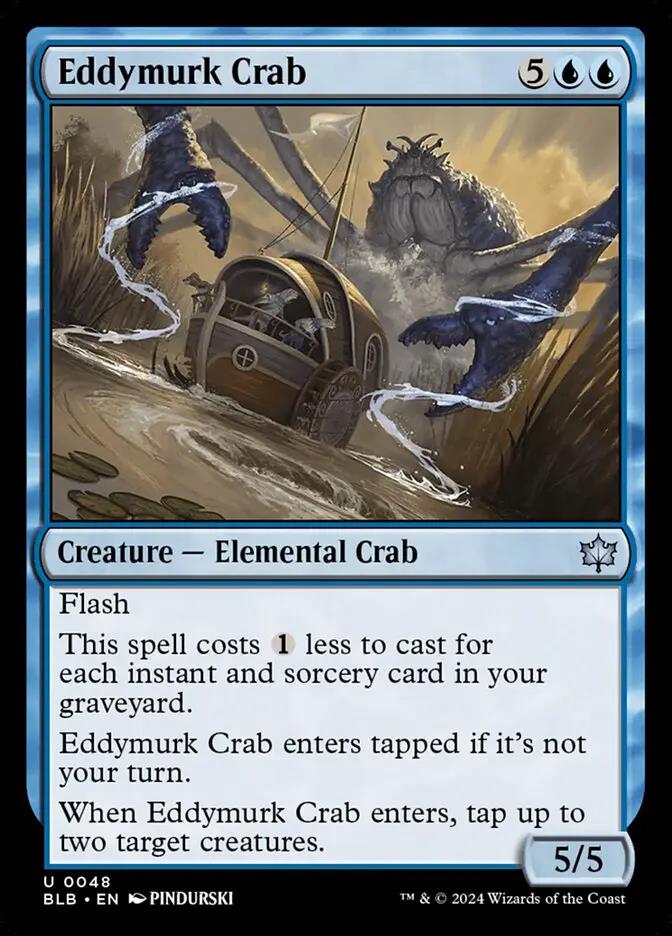 48 - Eddymurk Crab - Bloomburrow - Normal - Magic: The Gathering Card