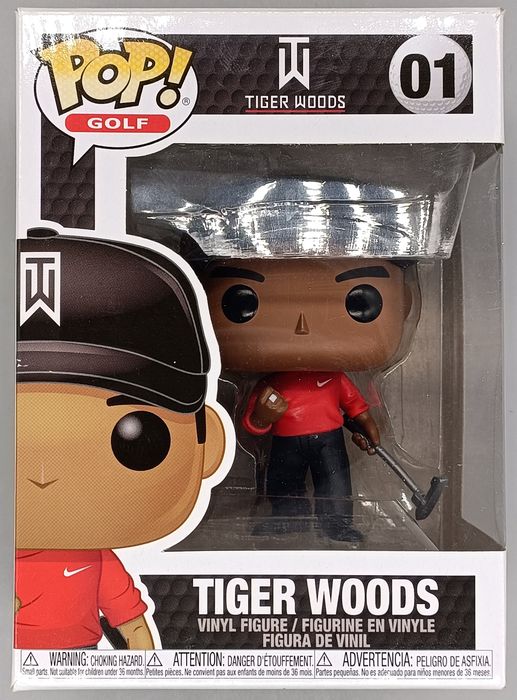 01 Tiger Woods (Red Shirt) - Golf - Box Damaged Funko POP Funko