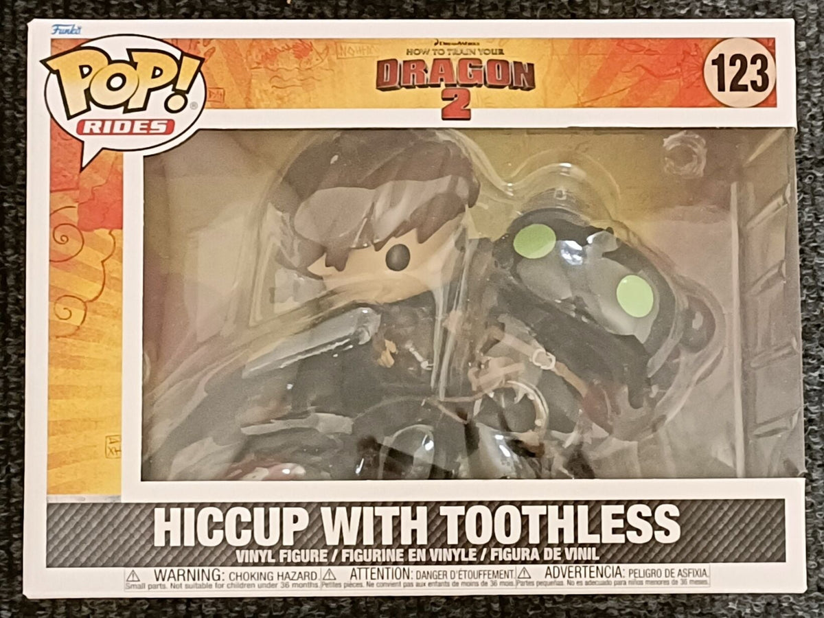 123 Hiccup w/Toothless Rides Deluxe - How to Train Your Dragon 2 Funko POP - Brand New Funko