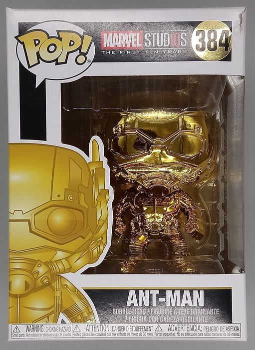 384 Ant-Man (Gold) - Chrome - Marvel 10 - Box Damaged Funko POP Funko