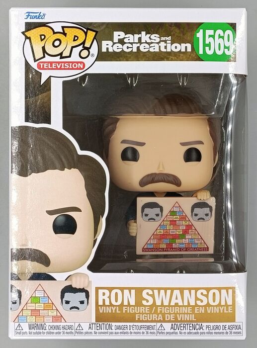 1569 Ron Swanson - Parks and Recreation 15th Anniversary Funko POP - Brand New