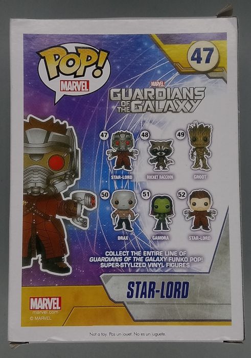 47 Star-Lord - Marvel - Guardians of the Galaxy Box Damaged Funko POP