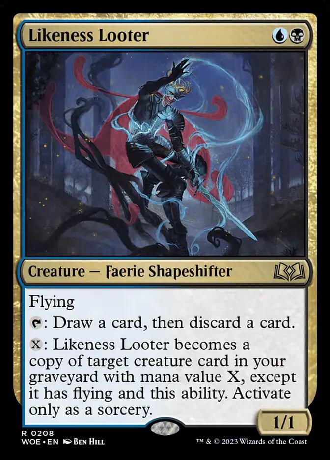 208 - Likeness Looter - Wilds of Eldraine - Normal - Magic: The Gathering Card