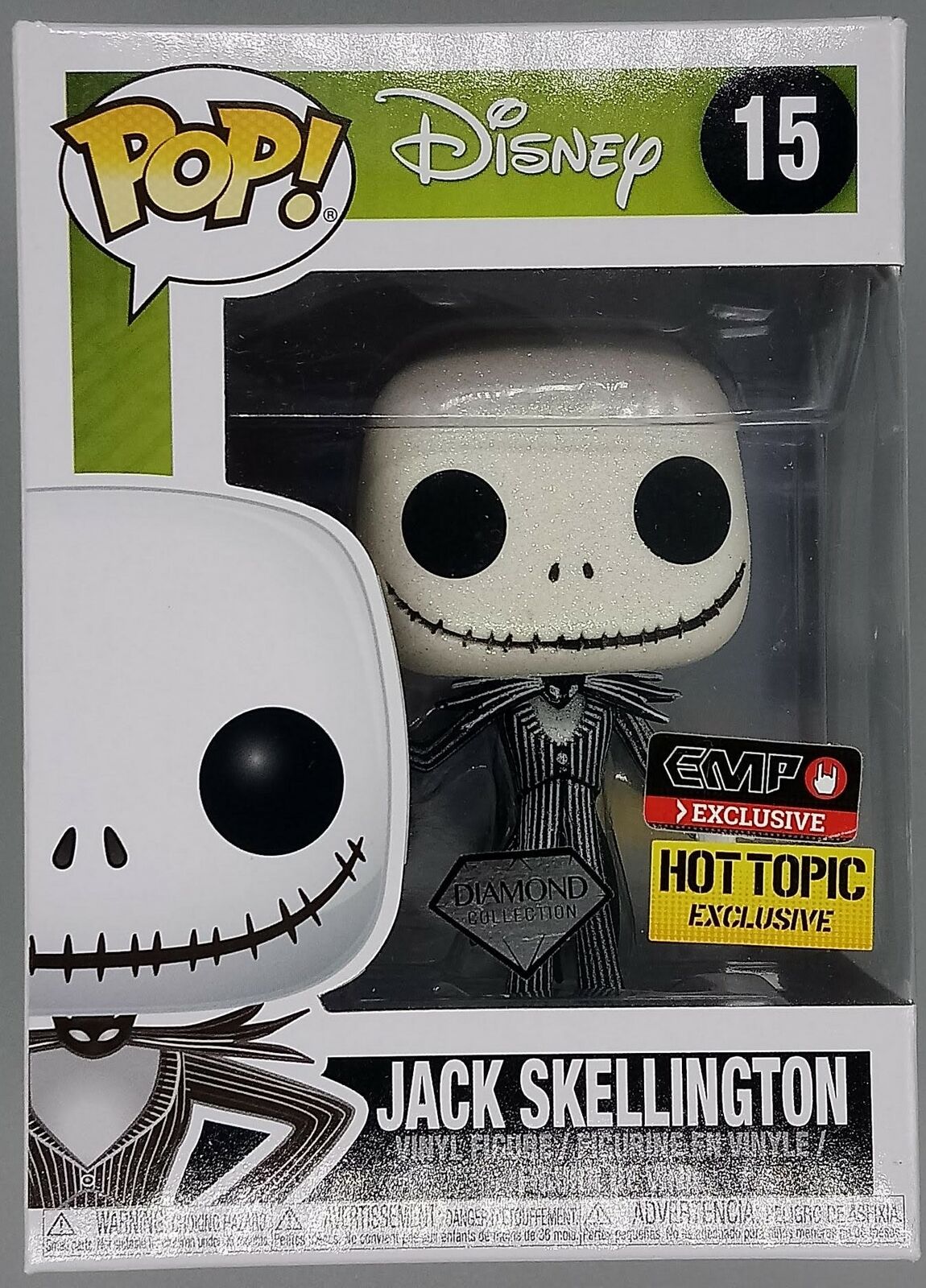 15 Jack Skellington - Diamond Nightmare Before Christmas Funko POP
