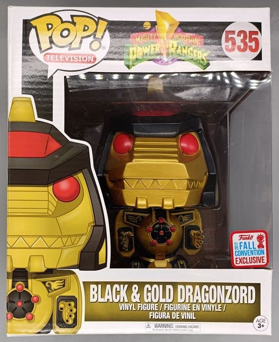 535 Black & Gold Dragonzord - 6 Inch - Power Rangers Funko POP - Box Damaged Funko