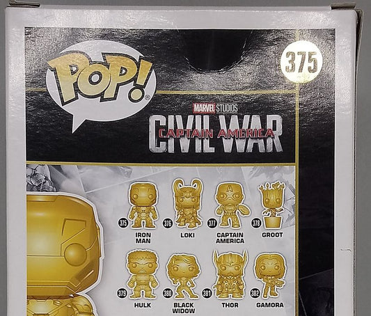 375 Iron Man (Gold) - Chrome - Marvel Studios 10 Box Damaged Funko POP