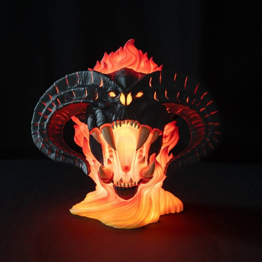 Enchant Your Space with Legendary Elegance: The Lord of the Rings Lamp Balrog 19 cm
