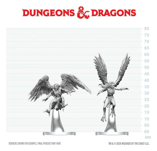 Discover the Enchanting World of Dungeons & Dragons Miniatures: Unleash Your Imagination with Nolzur’s Marvelous Harpies! 🧙‍♂️🦅✨