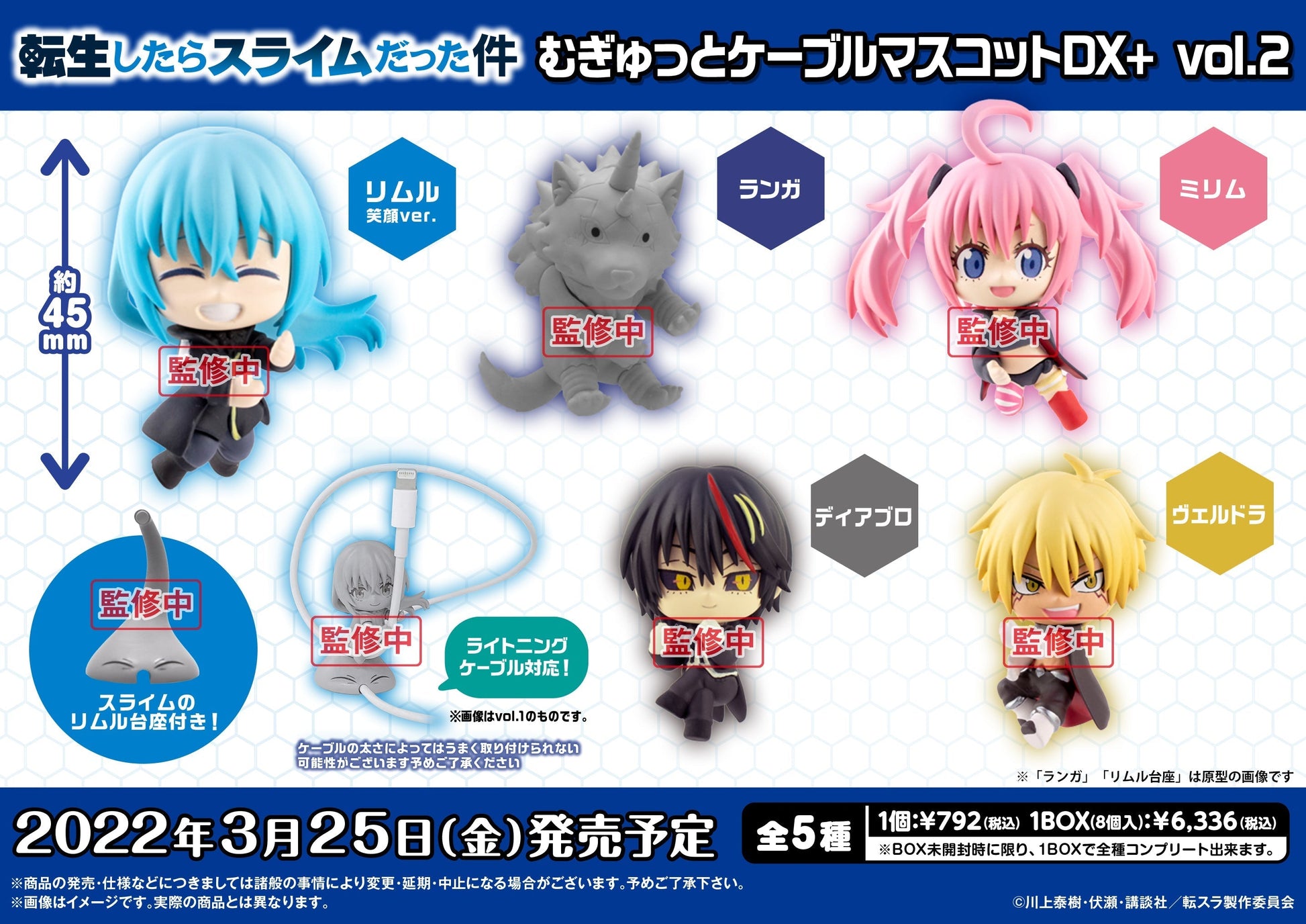 Cable Mascot Mugitto Vol.2 - That Time I Got Reincarnated as a Slime Figure