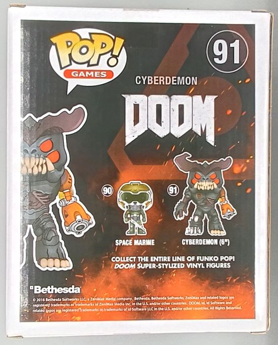 91 Cyberdemon - 6 Inch - DOOM - Box Damaged Funko POP