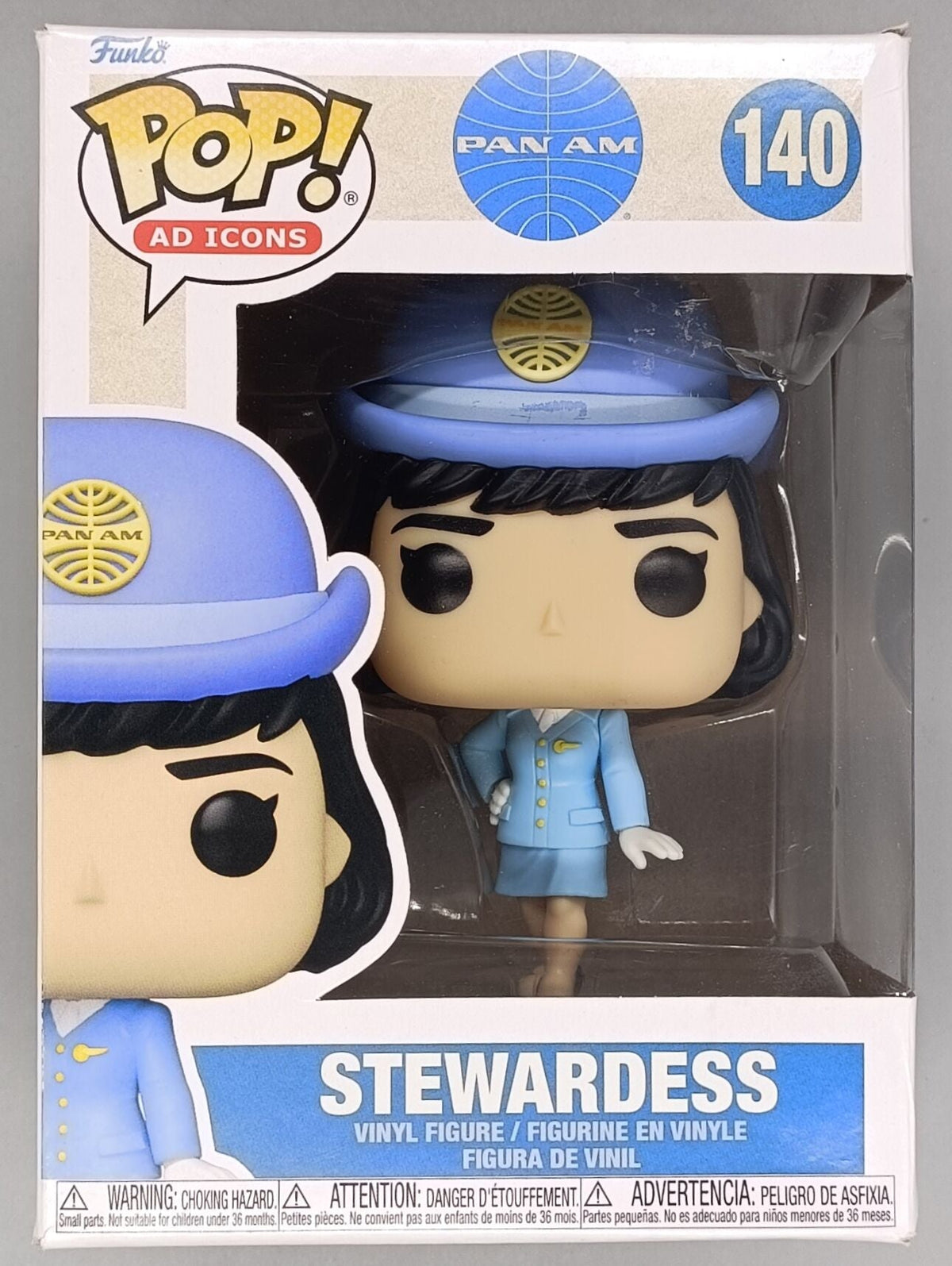 140 Stewardess - Ad Icons - Pan Am - Funko POP - Box Damaged Funko