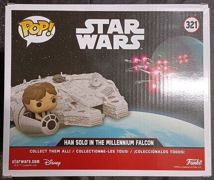 321 Han Solo in the Millennium Falcon Deluxe Star Wars - Box Damaged Funko POP
