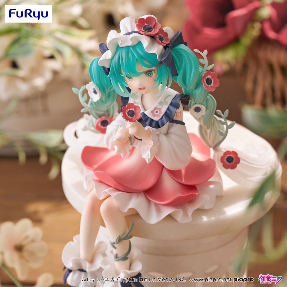 Hatsune Miku Noodle Stopper PVC Statue Hatsune Miku Flower Fairy Anemone 14 cm - [New]
