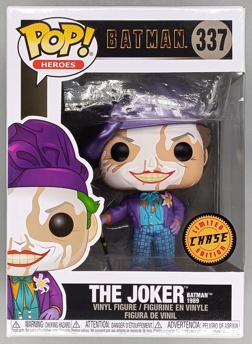 337 The Joker (w/ Beret) Metallic Chase Edition DC - Box Damaged Funko POP