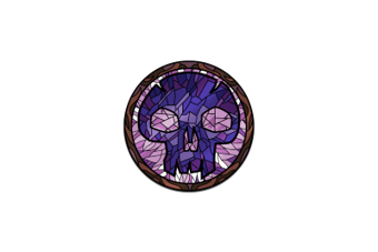 Pinfinity AR Pin: Stained Glass Swamp - Magic the Gathering PMTG062 Pin