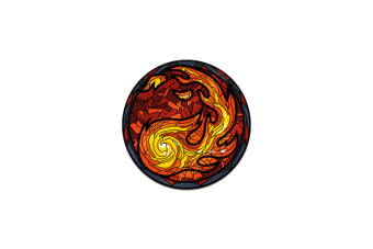 Pinfinity AR Pin: Stained Glass Mountain - Magic the Gathering PMTG063 Pin
