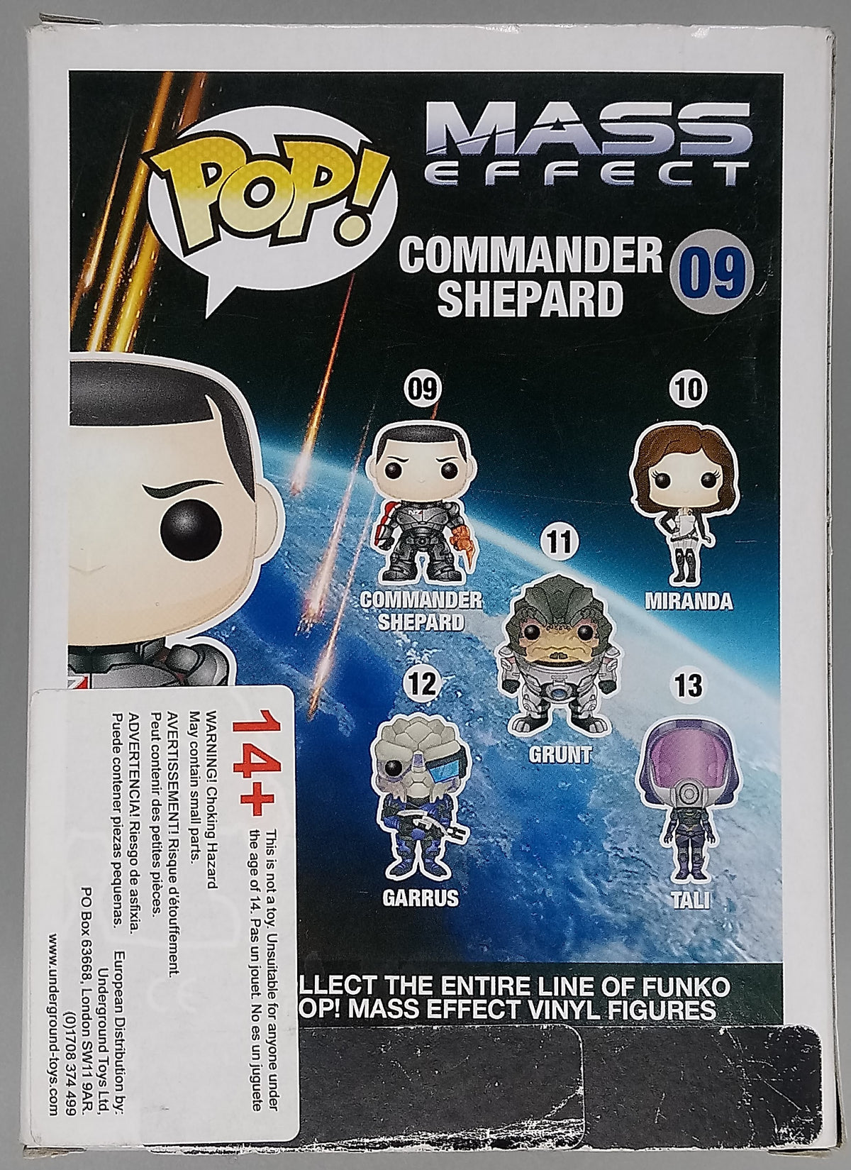 09 Commander Shepard - Mass Effect  Funko POP (Box Damage)