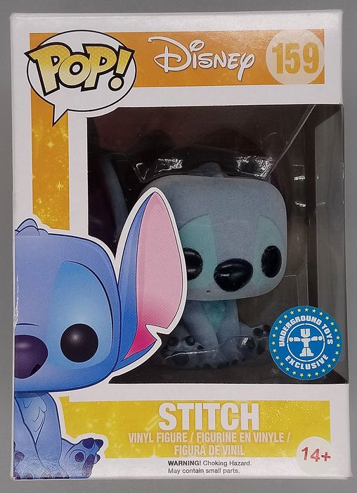 159 Stitch (Seated) Flocked Disney Lilo & Stitch Box Damaged Funko POP
