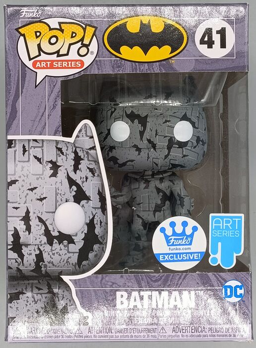 41 Batman (Gray) - Art Series - DC - Box Damaged Funko POP