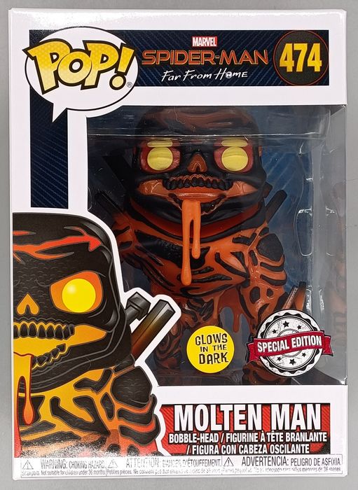 474 Molten Man - Glow - Marvel Spider-Man Far from Home Funko POP