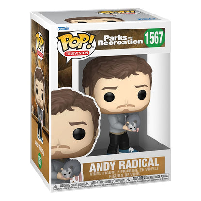 1567 Andy Radical - Parks and Recreation 15th Anniversary Funko POP - Brand New