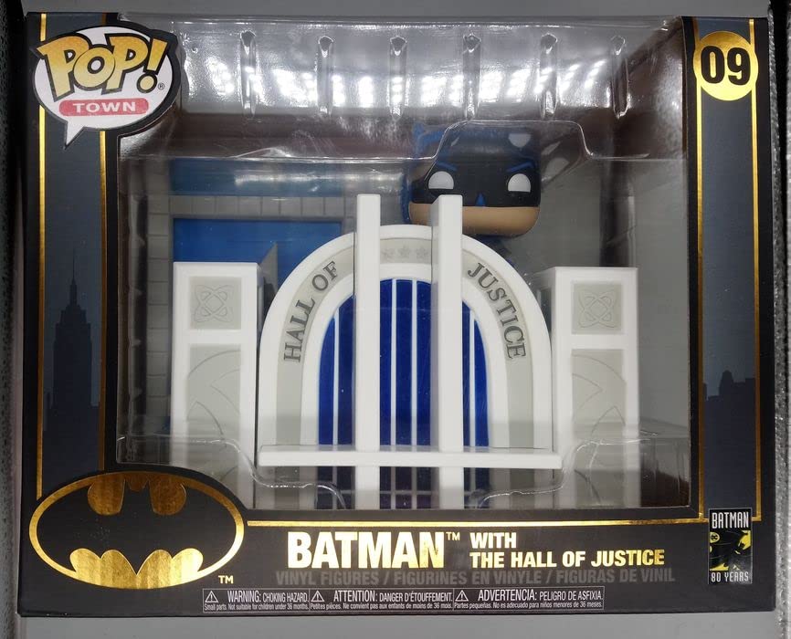 09 Batman (with The Hall of Justice) - Town - DC Funko POP - Box Damaged