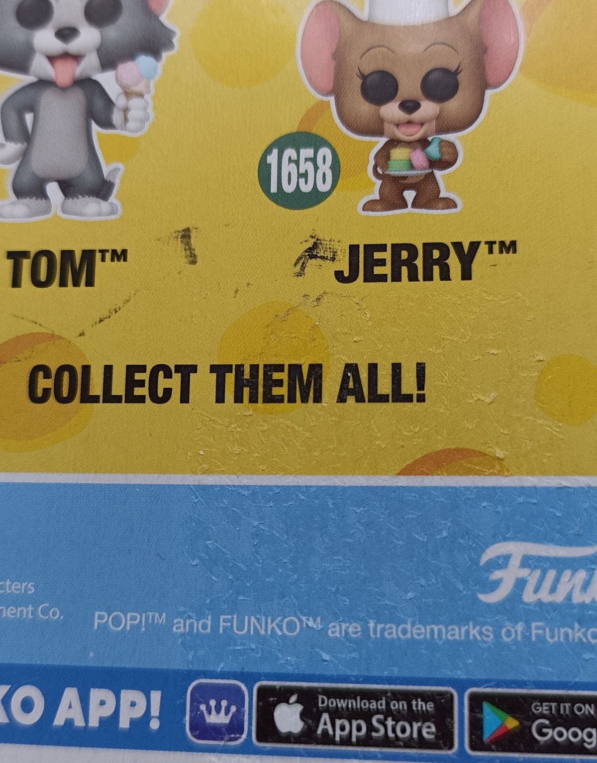 1657 Tom - Tom and Jerry - Funko POP - Box Damaged