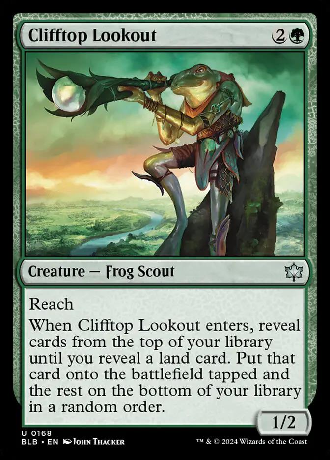 168 - Clifftop Lookout - Bloomburrow - Foil - Magic: The Gathering Card