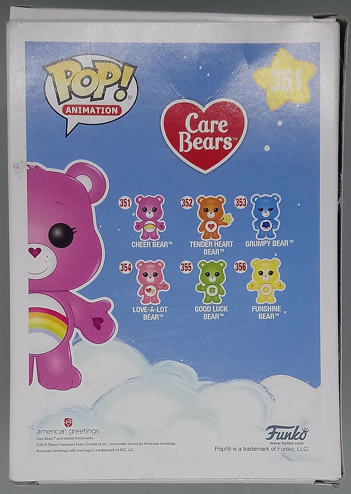 351 Cheer Bear - Care Bears - Funko POP - Box Damaged