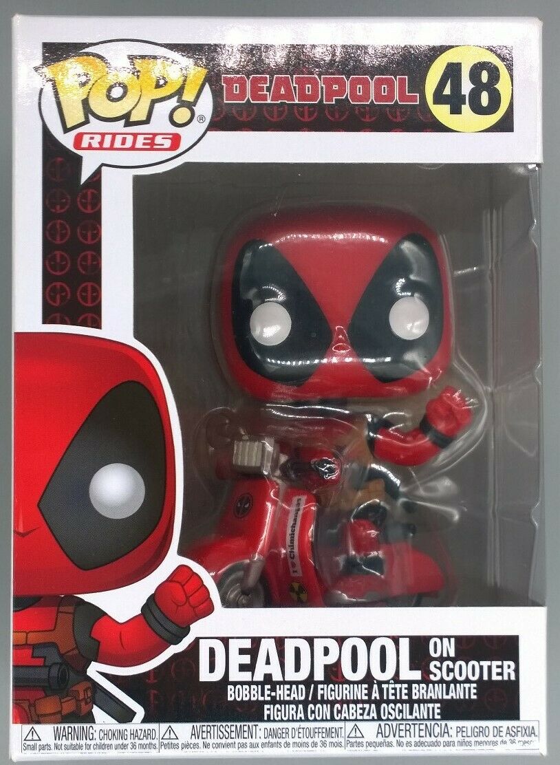 48 Deadpool (on Scooter) - Rides - Marvel Deadpool Funko POP