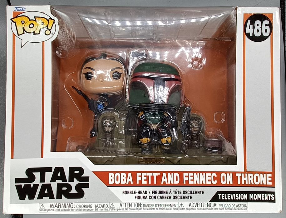 486 Boba Fett and Fennec on Throne TV Moment Star Wars - Box Damaged Funko POP Funko